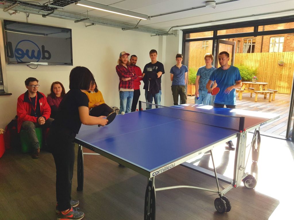 Table tennis tournament in dwell MSV, the United Kingdom Centurion